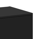 vidaXL Armoire d'apothicaire noir 40x41x118 cm bois d'ingénierie