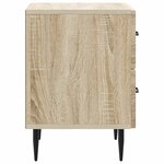 vidaXL Cabinet de chevet avec tiroir Chêne Sonoma 43 x 34 5 x 47 5 cm