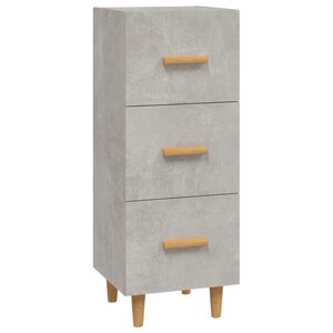 vidaXL Buffet Gris béton 34 5x34x90 cm Bois d'ingénierie