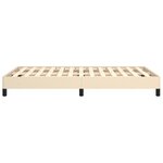 vidaXL Cadre de lit sans matelas crème 120x200 cm tissu