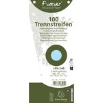 Paquet 100 Fiches Intercalaires Trapézoïdales Unies Perforées Forever - 105x240mm - Bleu Clair - X 6 - Exacompta