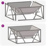 vidaXL Braise Noir 80 x 80 x 40 cm Acier laminé à froid