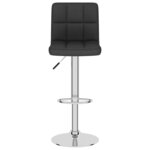 vidaXL Tabouret de bar Noir Tissu