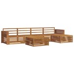 vidaXL Ensemble de canapés d'extérieur 6 pc Naturel
