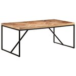 vidaXL Table à dîner 180x90x76 cm Bois massif d'acacia et de manguier