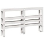 vidaXL Cadre de lit sans matelas blanc 150x200 cm bois de pin massif