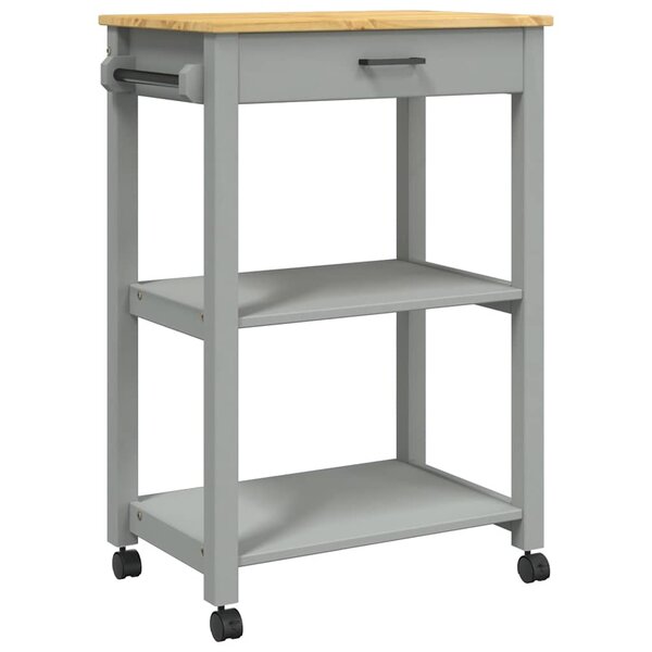 vidaXL Chariot de cuisine MONZA 60x40x88 5 cm bois massif de pin