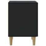 vidaXL Cabinet de chevet 2 Pièces Noir 43 x 34 5 x 50 cm