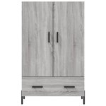 vidaXL Buffet haut sonoma gris 69 5x31x115 cm bois d'ingénierie