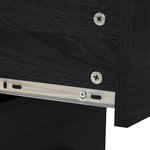 vidaXL Ensemble de meubles salle de bain 7 Pièces noir bois d'ingénierie