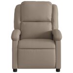 vidaXL Fauteuil inclinable Cappuccino Similicuir