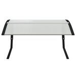 vidaXL Robot tondeuse Garage Noir 80x101x46 cm