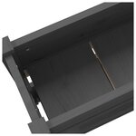 vidaXL Jardinière Gris 112x25x66 cm Bois massif de pin