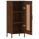 vidaXL Buffet Chêne marron 34 5x34x90 cm Bois d'ingénierie