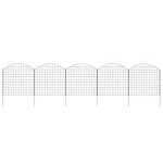 vidaXL Ensemble de clôture de jardin arquée 77 5x78 5 cm vert