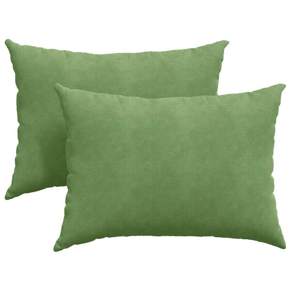 vidaXL Coussins de canapé 2 Pièces Vert clair 70 x 50 cm