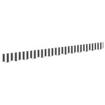 vidaXL Tenture de store pour cadre de 2 5 m en anthracite et blanc 2 3x0 2 m