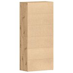 vidaXL Cabinet à chaussures Marron 80 x 39 x 180 cm Bois d'ingénierie