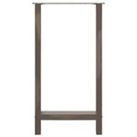 vidaXL Pieds de table de bar en acier naturel 2 pièces 40 x (90-91) cm Acier