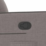 vidaXL Fauteuil inclinable Taupe Tissu