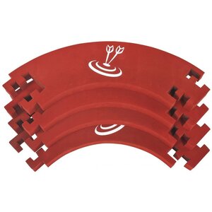 Karella 807612 - Contour en mousse rouge pour jeu de fléchettes