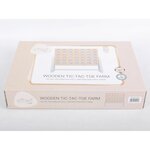 Tic tac toe jeu en bois pastel