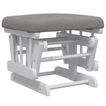 vidaXL Chaise berçante avec repose-pied Gris clair Tissu