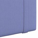 vidaXL Tête de lit suspendue Avec lumière LED Bleu denim Tissu