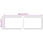 vidaXL Coureur de Tapis MARSA Sable 50 x 450 cm Polyester et PVC