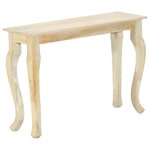 Vidaxl table console 110 x 35 x 77 cm bois de manguier massif