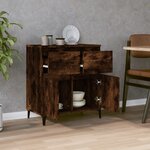 vidaXL Buffet Chêne fumé 60x35x70 cm Bois d'ingénierie