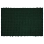 vidaXL Couverture en Fourrure de Lapin Synthétique Olite Vert foncé