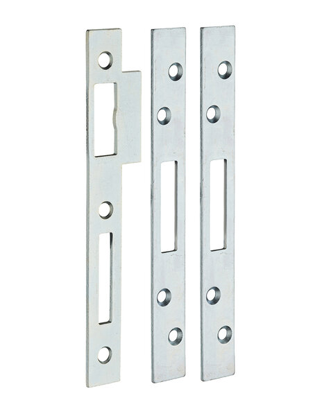 THIRARD - Lot de 3 gâches plates 20mm à bouts carrés  pour pênes rectangulaires - THIRARD
