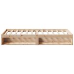 vidaXL Lit de jour sans matelas 80x200 cm bois de pin massif
