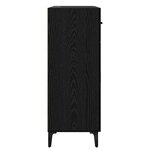vidaXL Buffet Chêne noir 34 x 69.5 x 90 cm Bois d'ingénierie