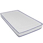 vidaXL Lit avec matelas à mémoire de forme Noir Velours 180 x 200 cm