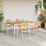 vidaXL Ensemble de salle à manger pour jardin 5 Pièces