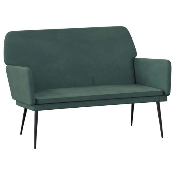 Banc banquette 108 x 79 x 79 cm velours vert foncé 02_0010568