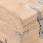 vidaXL Coffre 40x40x40 cm Bois d'acacia solide