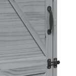 vidaXL Abri de jardin Gris 59 5 x 56 x 176 5 cm Bois de Sapin Massif