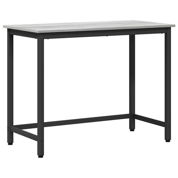 vidaXL table Gris Sonoma 80 x 50 x 76 5 cm Bois d'ingénierie et acier