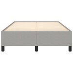 vidaXL Cadre de lit Gris clair 120x200 cm Tissu