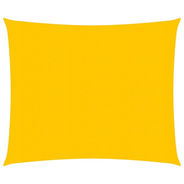 vidaXL Voile d'ombrage 160 g/m² carré jaune 5x5 m PEHD