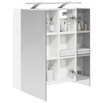 vidaXL Armoire Miroir de Salle de Bain Blanc 60 x 14 5 x 70 cm