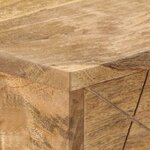 Bureau table meuble travail informatique avec tiroirs bois solide de manguier 110 cm 0502134