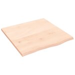 vidaXL Étagère murale 60x60x2 cm bois de chêne massif non traité