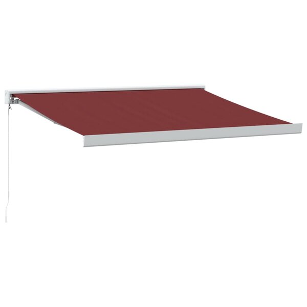 vidaXL Auvent manuel rétractable bordeaux 350x250 cm