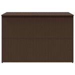vidaXL Boîte de stockage de jardin marron 150x100x100cm Résine tressée