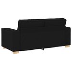vidaXL Canapé 2 places Noir 180x78x84 cm Tissu