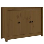 vidaXL Buffet Marron miel 100x35x74 cm Bois massif de pin